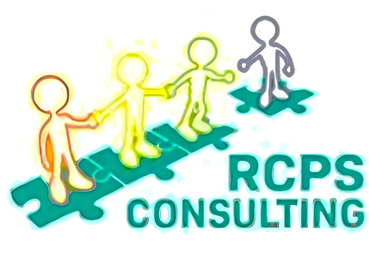 RCPS Consulting logo with connected figures.